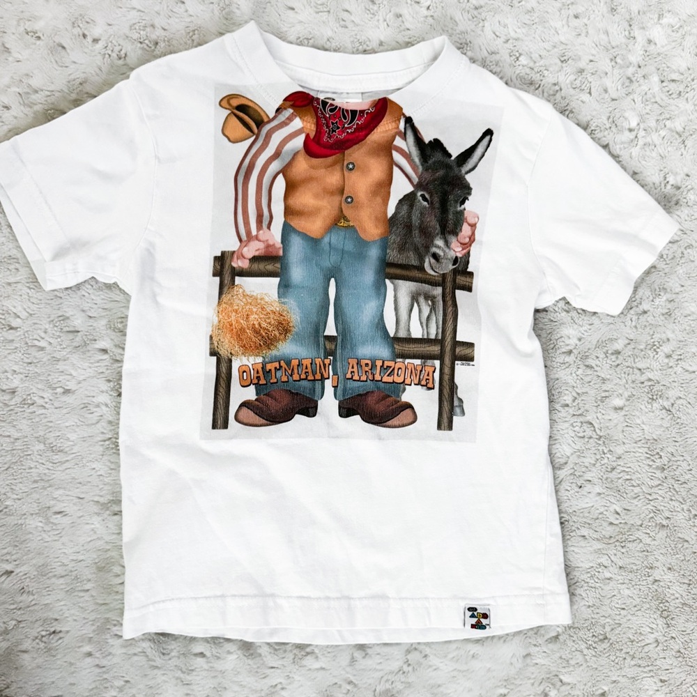 ADD A KID Oatman Arizona Donkey Cowboy Western Tee Shirt